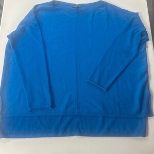 Eileen Fisher Cobalt Blue Knit Top Medium